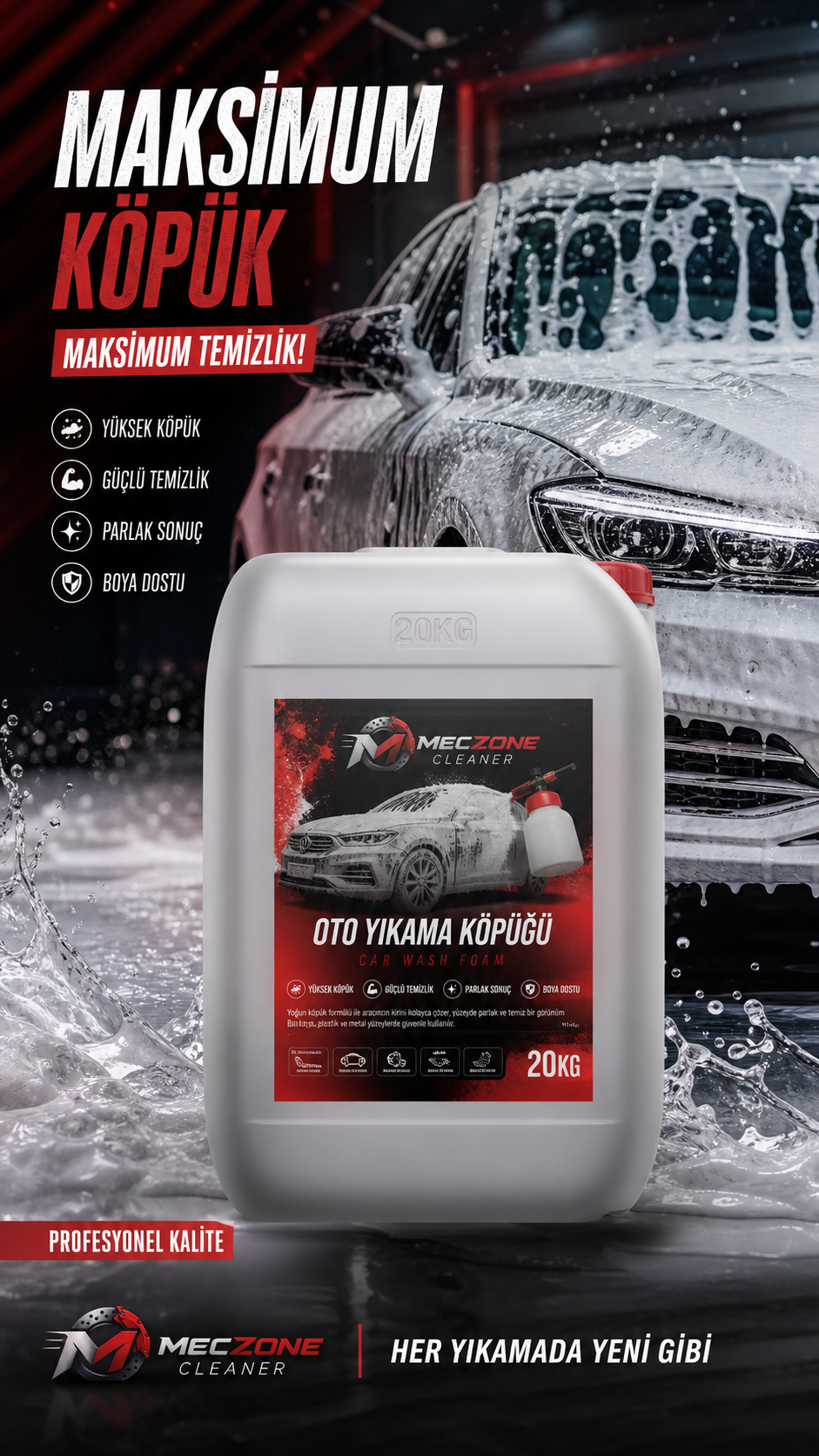 Oto Yıkama Köpüğü LUX