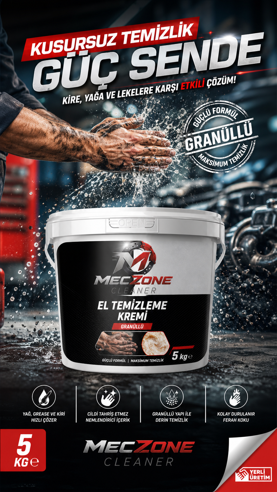 Granüllü El Temizleme Krem